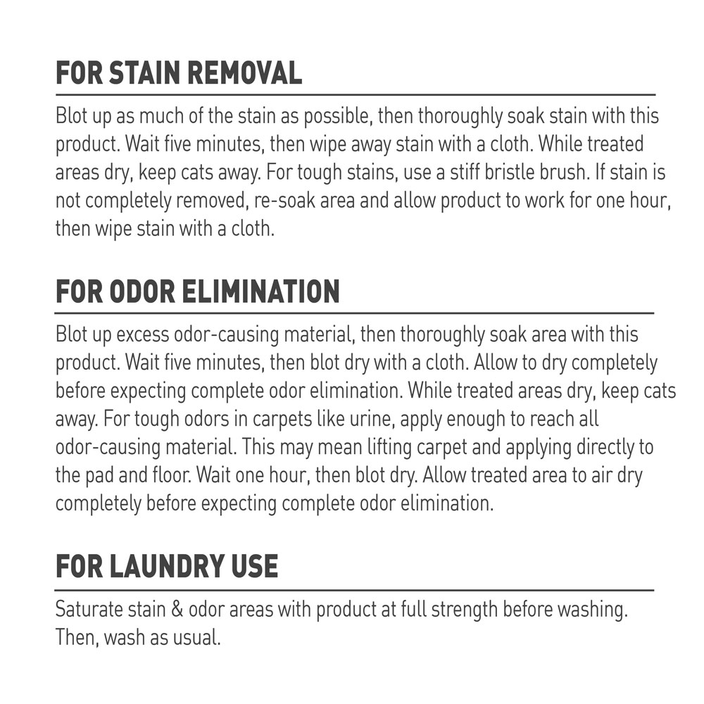 Nature's miracle set deals in stain destroyer dog